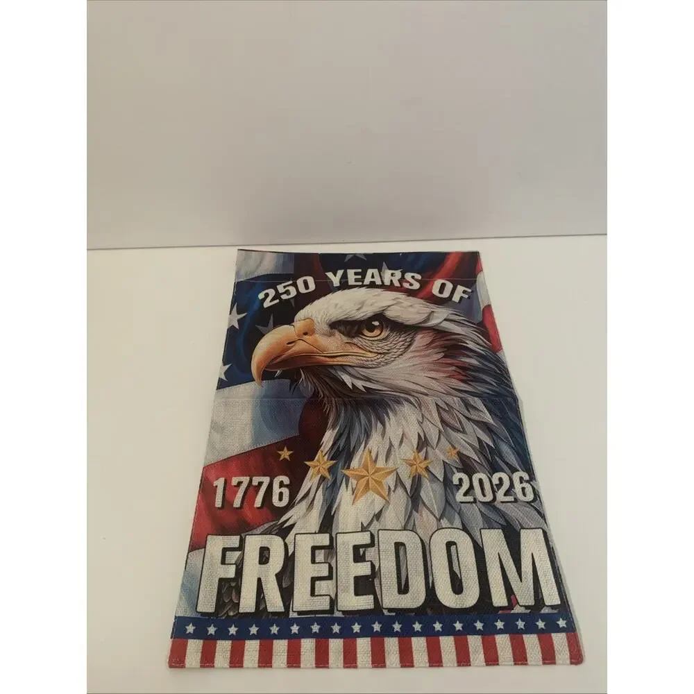 250th Anniversary Garden Flag Celebrating the USA's 1776-2026 Freedom 12''x 18''